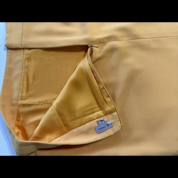 Cremieux Women's‎ Yellow A-Line Skirt Size 12 - Picture 3 of 4